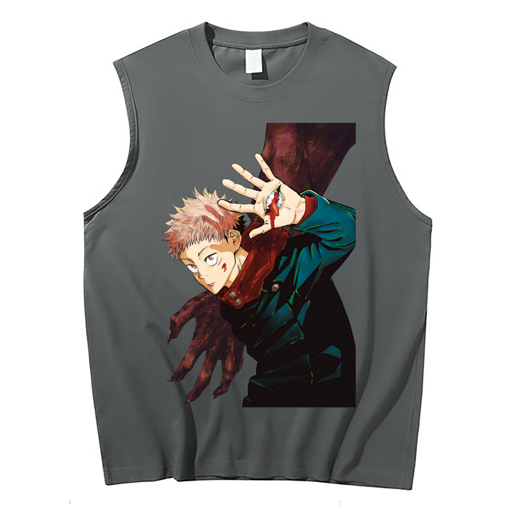 （画像用） 呪術廻戦 Jujutsu Kaisen コットン100％タンクトップ（フロントプリント）